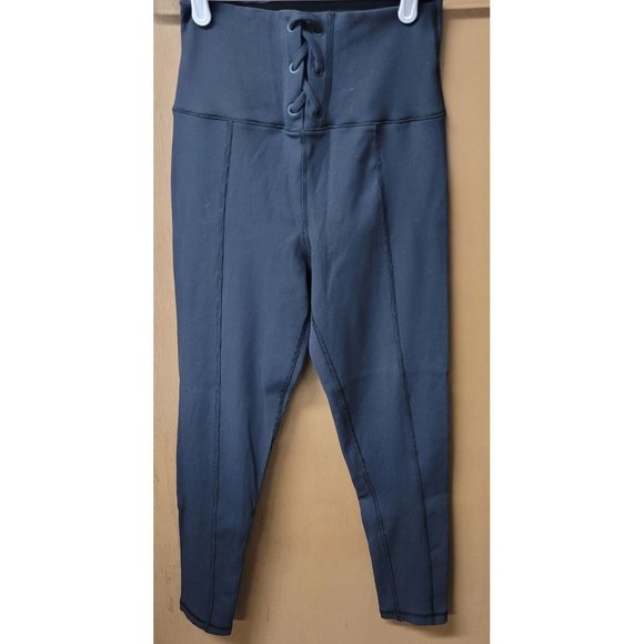 Aerie OFFLINE Ribbed High Waisted Lace Up Legging - Picture 1 of 6